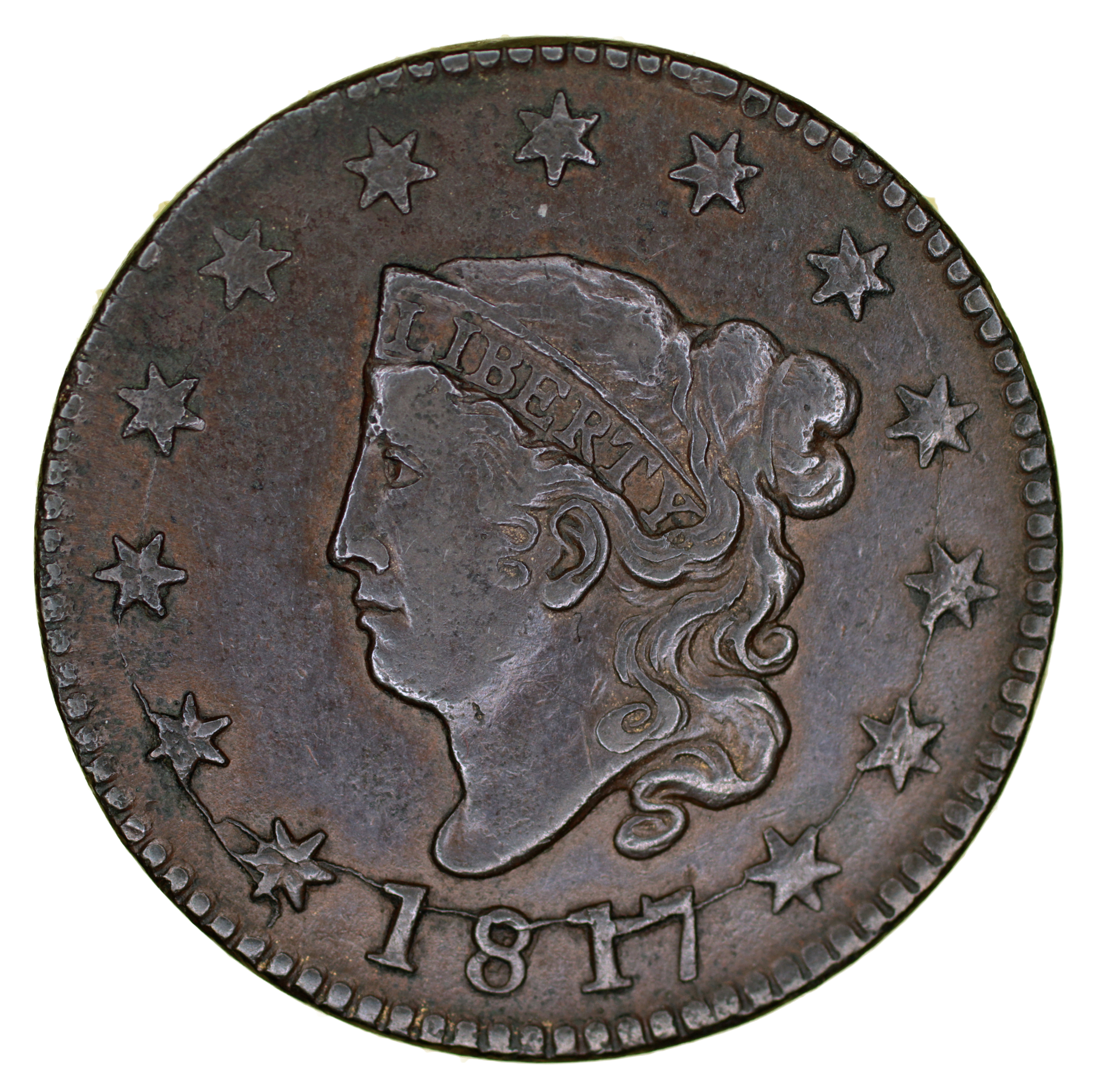 1817N12 Large Cent - Obverse